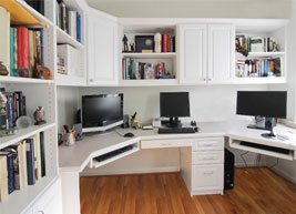 White Home Office with Computer desks
