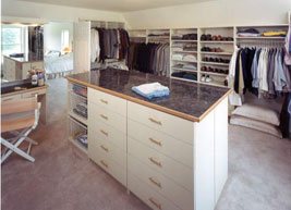 Large room turned into a Custom walk in Closet