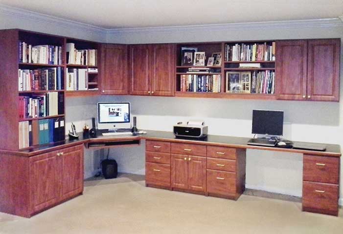 Home office with computer desks