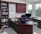 organized business office display room