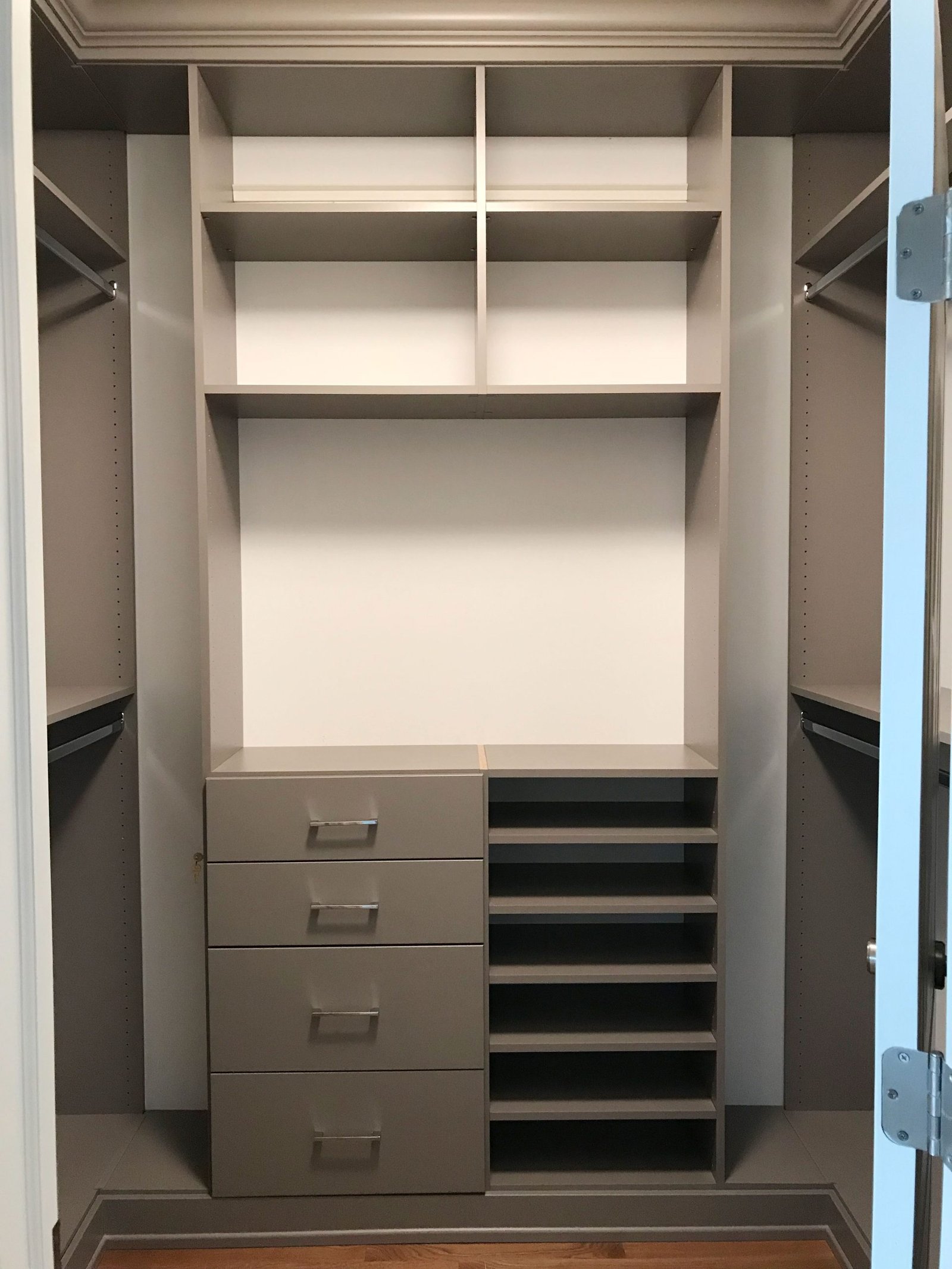 Easy-to-reach clothing storage solutions.